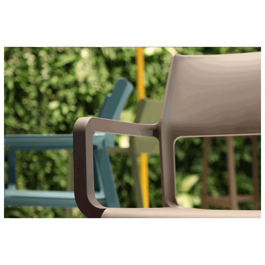 TRILL ARMCHAIR, кресло пластиковое (tortora/тортора)
