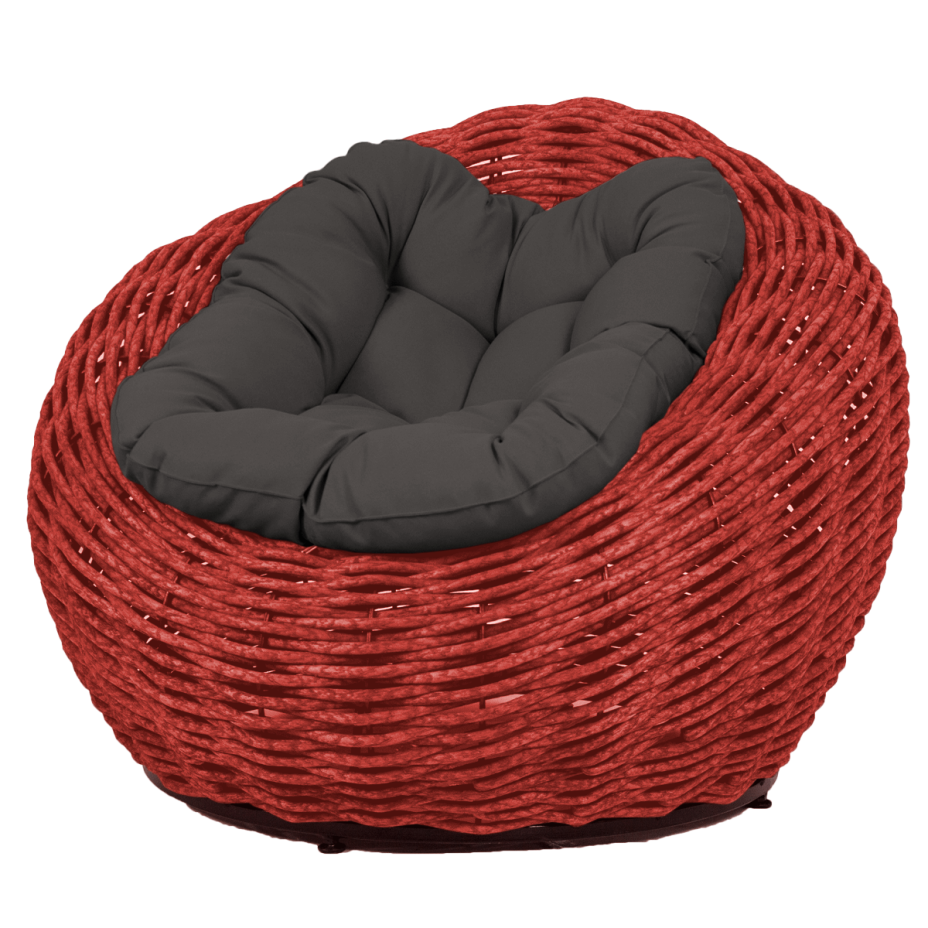 Кресло-гнездо плетеное DeckWOOD Nest (красный)