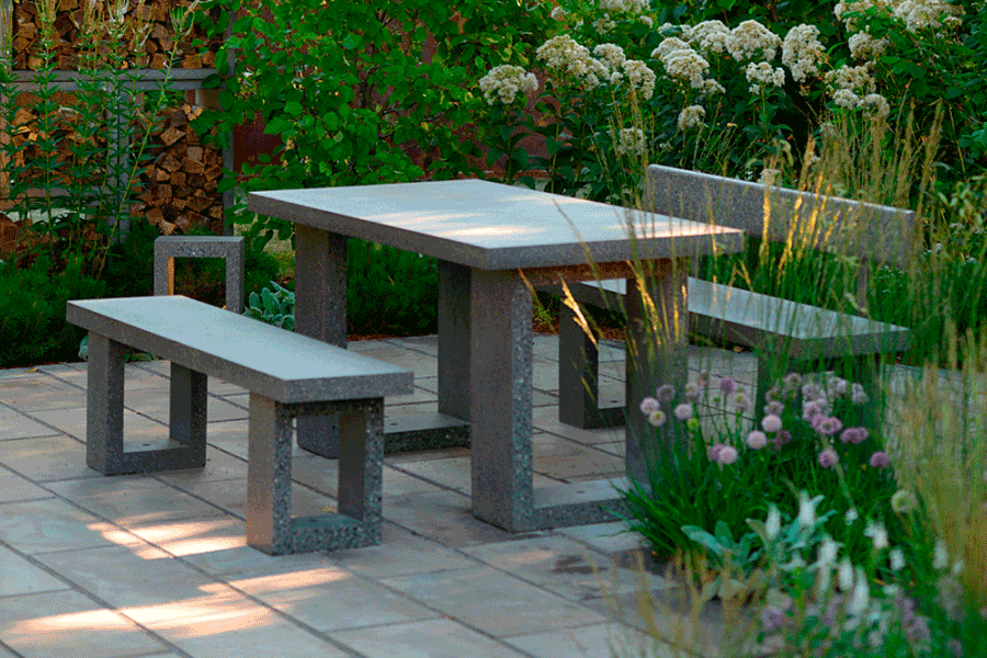Комплект мебели из бетона