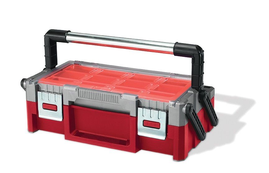 Cantilever tool box with 8 dividers | 18, органайзер раздвижной