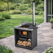 Модуль уличной кухни SMART-900 Печь под казан Helios