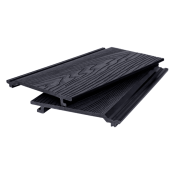 Фасадная панель DeckWOOD 3D 157х20х3000мм (антрацит)