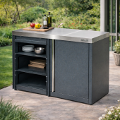 Модуль уличной кухни SMART-1200 Шкаф угловой универсальный Helios