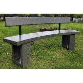 Скамья бетонная полукруглая (SKM180+спинка)