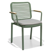 Кресло металлическое с подушкой Armona (Green)
