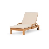 Шезлонг деревянный с матрасом Rimini