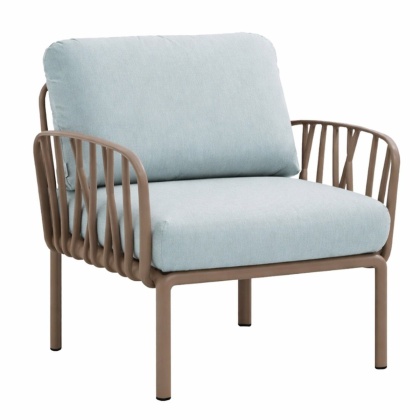 KOMODO POLTRONA, лаунж-кресло (tortota/тортора, подушка текстиль розовый)