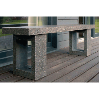 Скамья бетонная прямоугольная (SKM150)