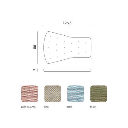 CUSCINO FOLIO COMFORT, подушка для кресла (lino/лён)