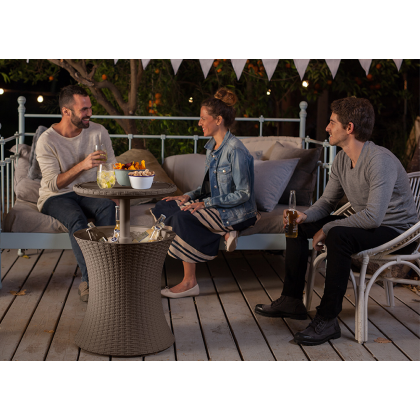 COOL BAR RATTAN, столик пластиковый (графит)