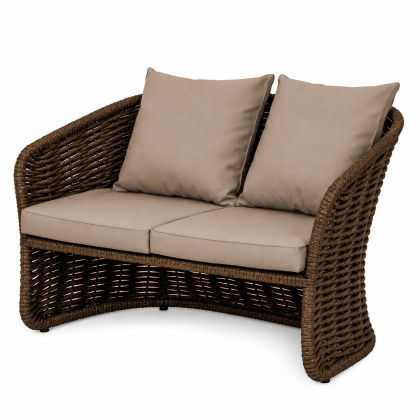 Диван Кантри двойной DeckWOOD (коричневый)
