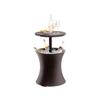 COOL BAR RATTAN, столик пластиковый (коричневый)
