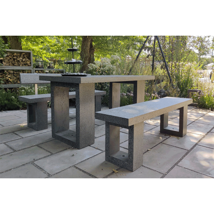 Скамья бетонная прямоугольная (SKM150)