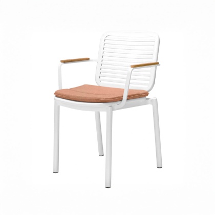 Кресло металлическое с подушкой Armona (White)