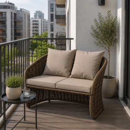 Диван Кантри двойной DeckWOOD (коричневый)