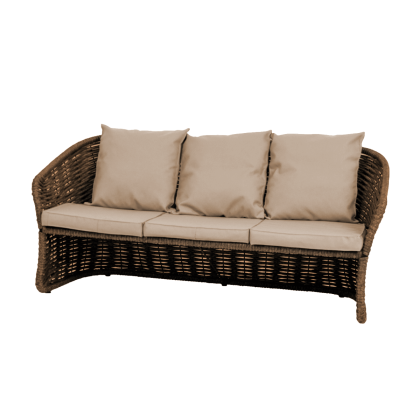Диван  Кантри тройной  DeckWOOD (коричневый)