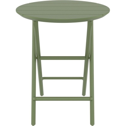 Helen Folding Table Ø60, стол складной круглый (olive green/оливковый)