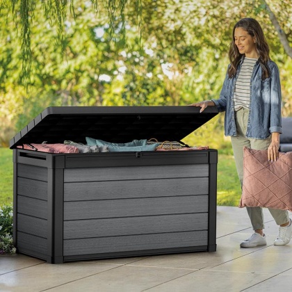 Емкость д\хранения (сундук) Cortina box 380L ( графит) (17212402) (графит)