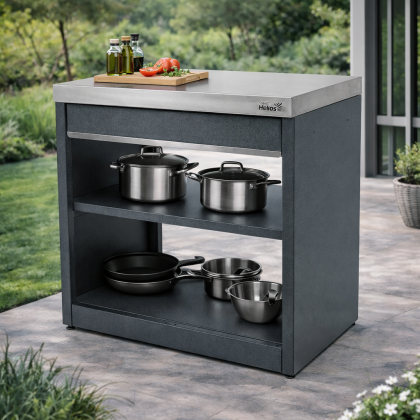 Модуль уличной кухни SMART-900 Стол с ящиком Helios