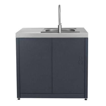 Модуль уличной кухни SMART-900 Шкаф с мойкой Helios