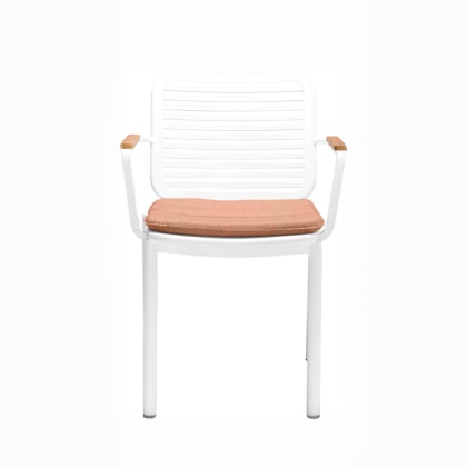 Кресло металлическое с подушкой Armona (White)