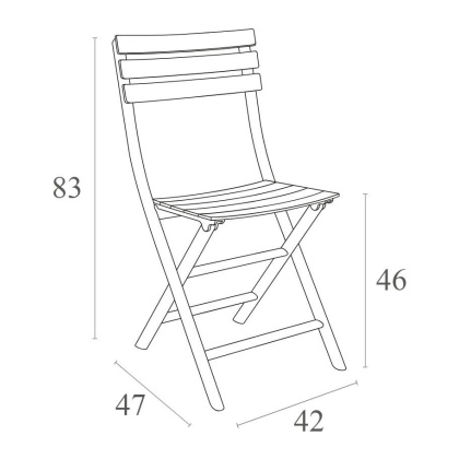 Helen Folding Chair, раскладной стул (marsala/марсала)