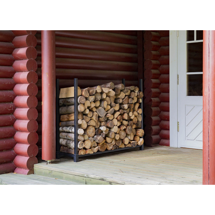 Дровница металлическая с чехлом