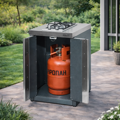 Модуль уличной кухни SMART-600 Шкаф c варочной поверхностью Helios