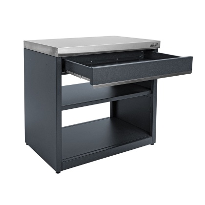 Модуль уличной кухни SMART-900 Стол с ящиком Helios