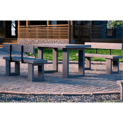 Комплект мебели из бетона