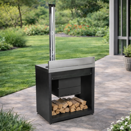 Модуль уличной кухни SMART-900 Печь под казан Helios