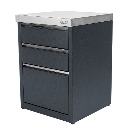 Модуль уличной кухни SMART-600 Стол с тремя ящиками Helios