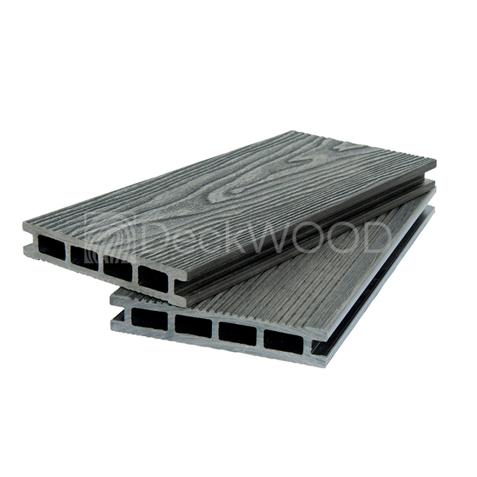 DeckWOOD 3D Premium NEW 140х24мм (антрацит, 3м)