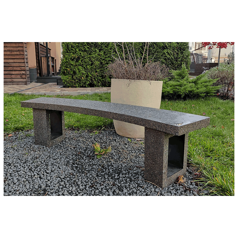 Скамья бетонная полукруглая (SKM180)