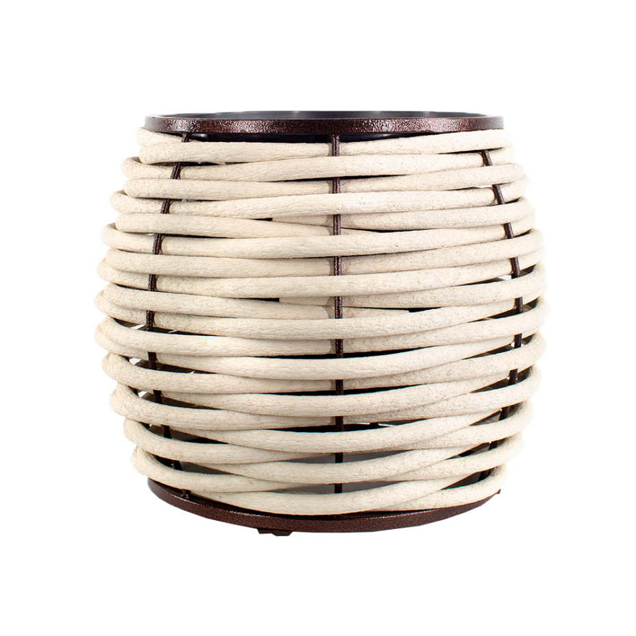 Вазон бочонок DeckWOOD 400х380 (белый)