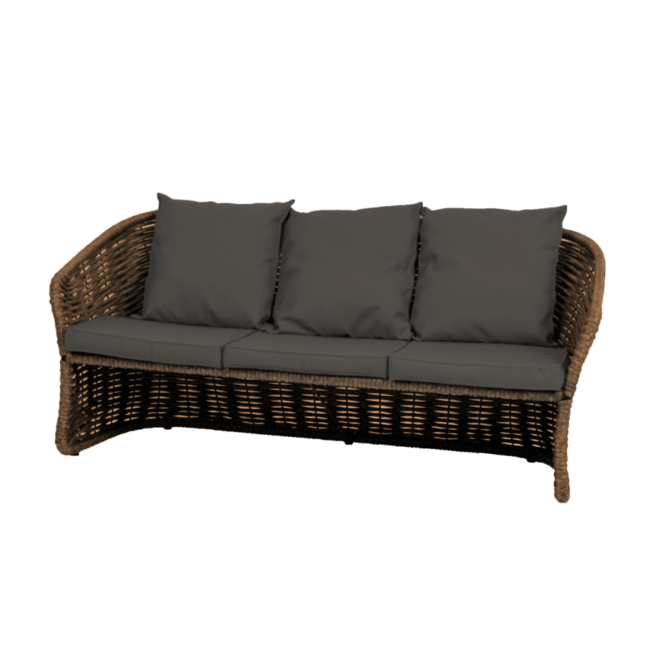 Диван  Кантри тройной  DeckWOOD (коричневый)