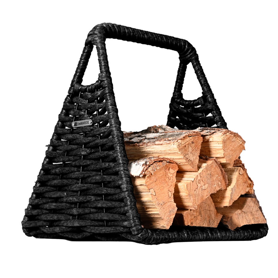 Корзина-дровница DeckWood треугольная (черный)