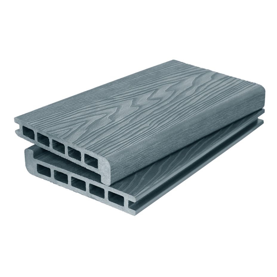 DeckWOOD 3D Ступень Premium NEW 165х24 мм (серый, 3м)