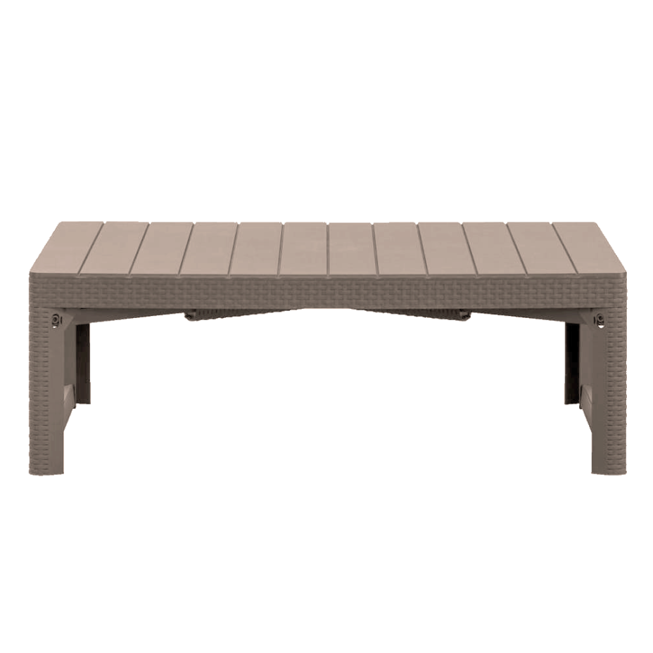 LYON TABLE RATTAN, раскладной стол (капучино)