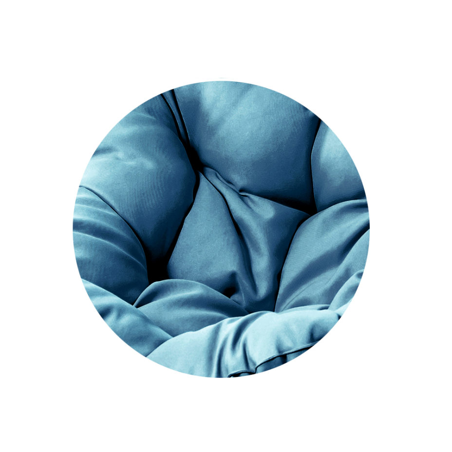 Подушка для дивана 1 матрас + 4 подушки  DeckWOOD (голубая/azure)