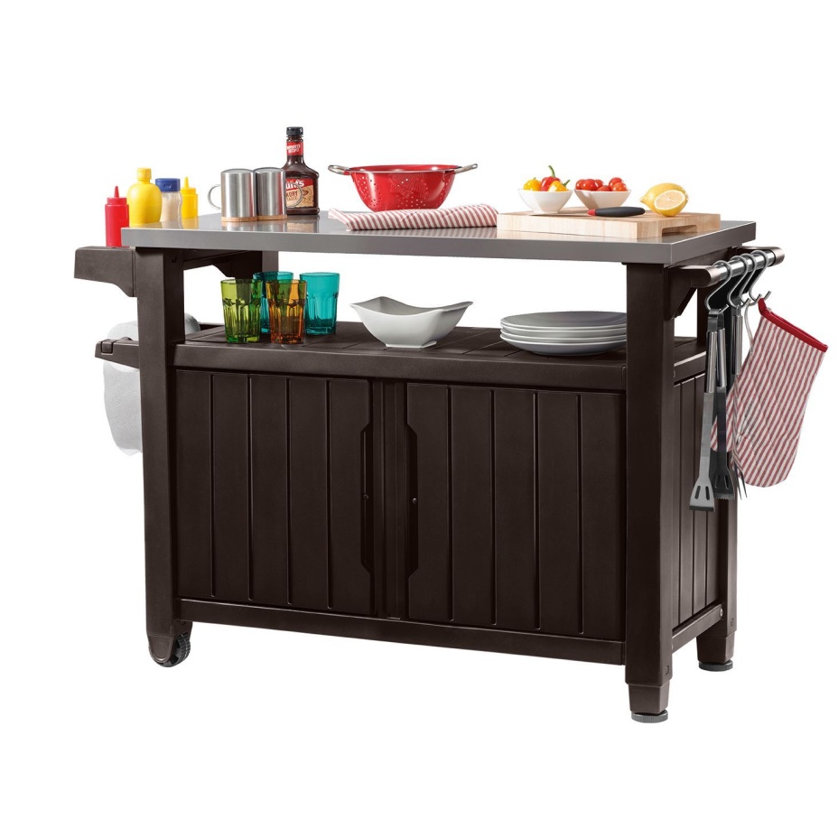 UNITY XL 207L, столик для барбекю, цв. коричневый (собранный, на выставке)