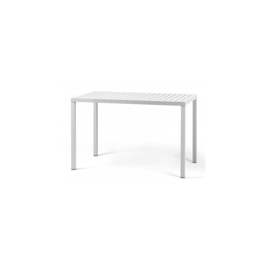 Cube, стол пластиковый обеденный 120x70 см (bianco/белый)