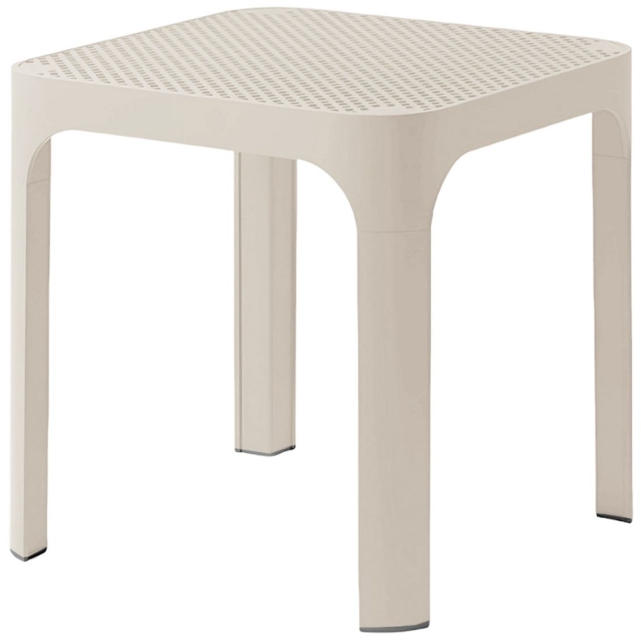 NET TABLE 40, столик пластиковый журнальный (corda/бежевый)