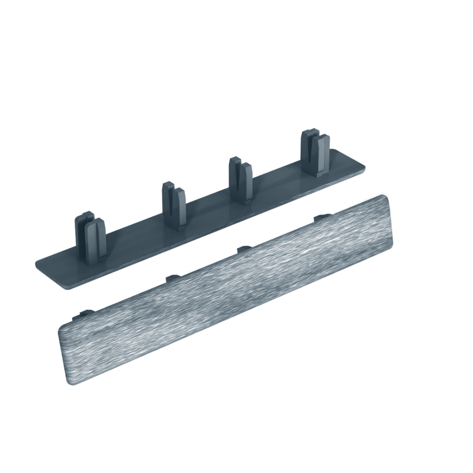 Заглушки торцевые для доски DeckWOOD (серый)