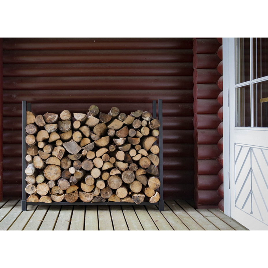 Дровница металлическая с чехлом