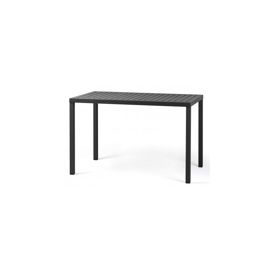 Cube, стол пластиковый обеденный 140x80 см (antracite/антрацит)