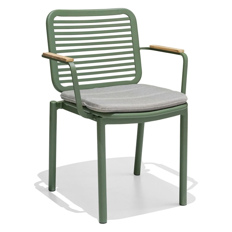 Кресло металлическое с подушкой Armona (Green)