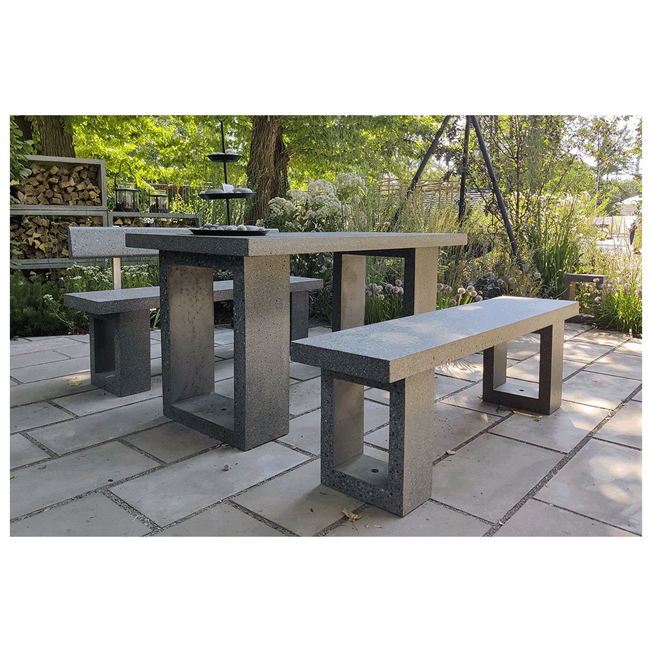 Скамья бетонная прямоугольная (SKM150)