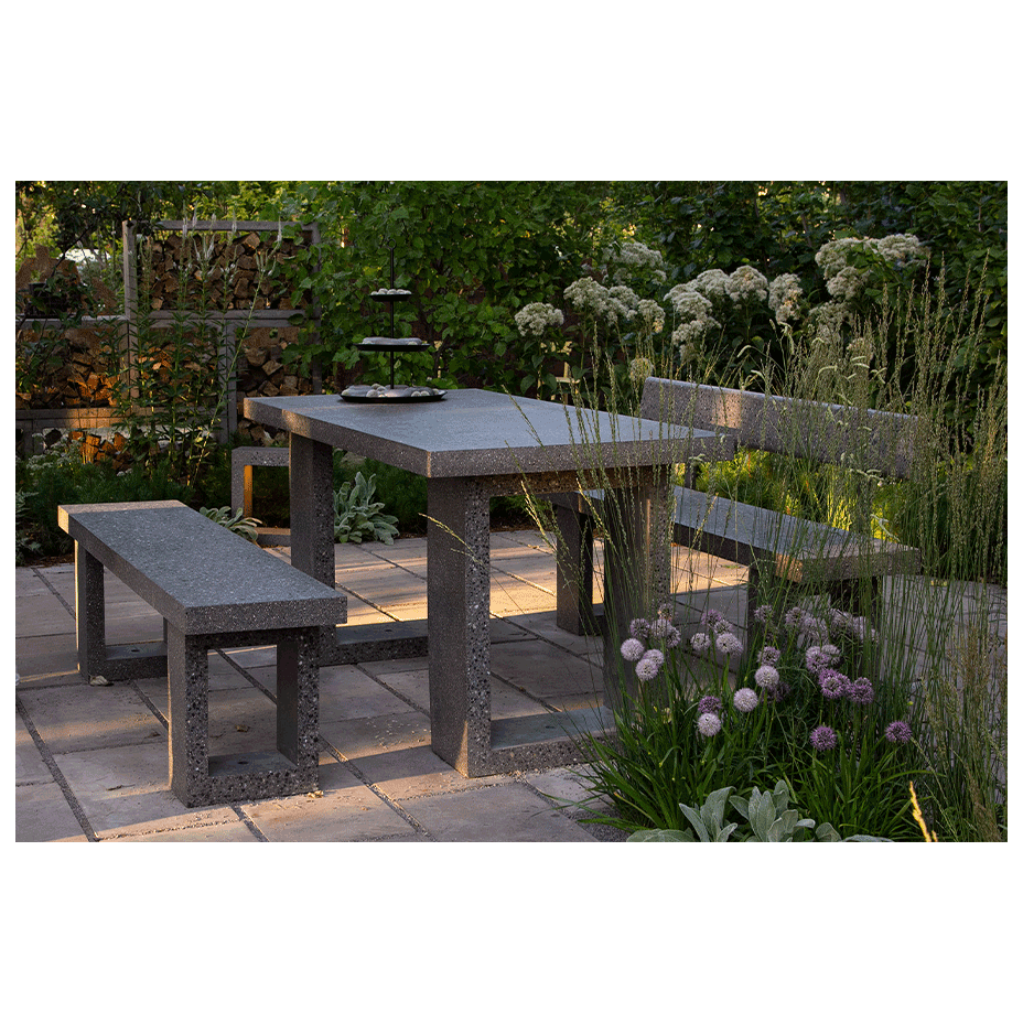 Скамья бетонная прямоугольная (SKM150)