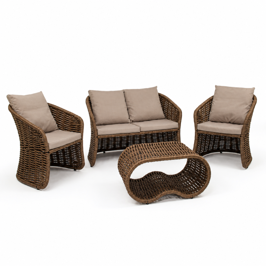 Диван Кантри двойной DeckWOOD (коричневый)